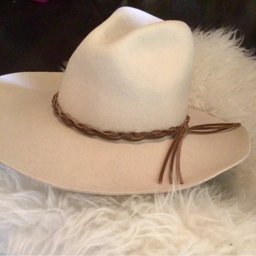 NEW!Wyeth wool  structured braided cowgirl high hat